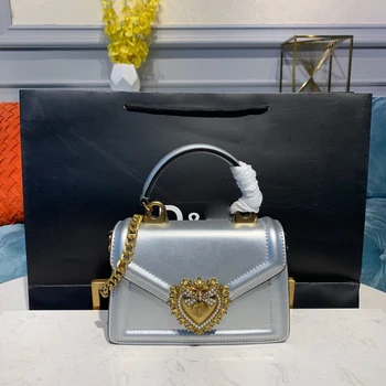 

Genuine Leather Bag Designer Handbags Women Shoulder Crossbody Bags Women Menssenger Bag Rivet letters Famous Brand Gold handbag