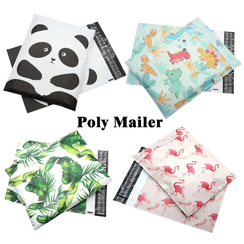Thank You Poly Mailer Envelope Mailing Shipping Bags with Self Seal Strip Plastic Mailing & Shipping Bags mailing bags mailing envelopes 10Pcs 10