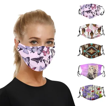 

Reusable Facemask Dustproof Windproof Foggy Haze Anti-spitting Protective Mask Anti Pollution Pm2.5 Unisex Washable Mouth Mask