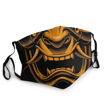 

Fiery Demon Samurai Washable Mouth Face Mask Printed Ninja Ghost Of Tsushima Anti Dust Protection Cover Respirator