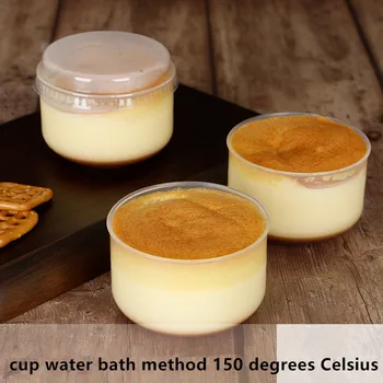 

50pcs Net red 120ml small baking cups birthday party favors boxes packaging ice cream pudding jelly yogurt dessert cup with lid