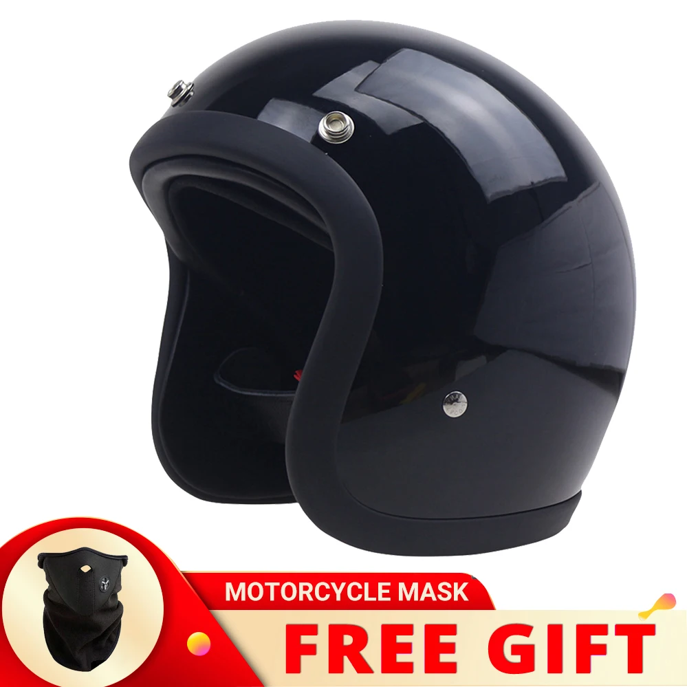 Genuine TT&ampCO Vintage Motorcycle 3/4 Jet Casco Moto Cafe Racer Japan Korea Style Retro Motorbike Riding LightWeight Helmets DOT |