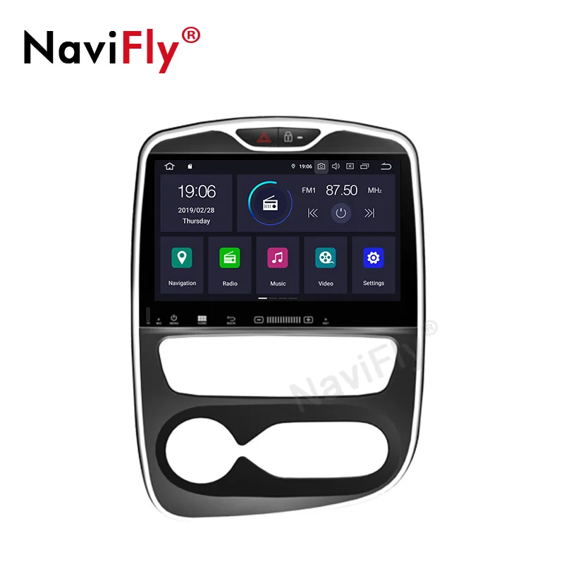 NaviFly 10," HD 4 ГБ Android 9 GPS для автомобиля, стерео для Renault Clio 2013 Авто Радио Аудио навигация без DVD