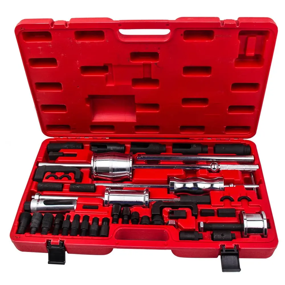 

40 Pieces Truck Diesel Injector Extractor Slide Hammer Puller Extractor Complete Set,Universal MASTER Kit
