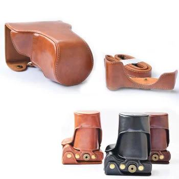 

Leather Camera Sheath Case Bag for Canon EOS M6 Camera With18-150mm Lens Cover