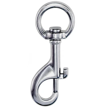 

Rotating Eye Bolt Hooks Marine Grade Single-Ended Diving Clip Spring Hooks Chain Hooks Pet Hooks Bag Hooks for Flag Poles Pet Le