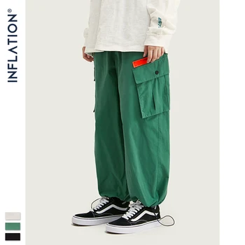 

INFLATION New Arrivals Windbreaker Men Jogger Pants Loose Fit Casual Jogger Pants 2019 Streetwear Men Casual Jogger Pants 93449W