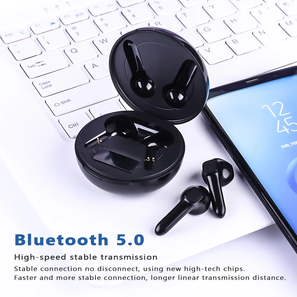 BOHM PRO 9S Bluetooth 5.0 Earphone Wireless Headphone Stereo Headset sport Earbuds with charging box for all smartphone | Электроника