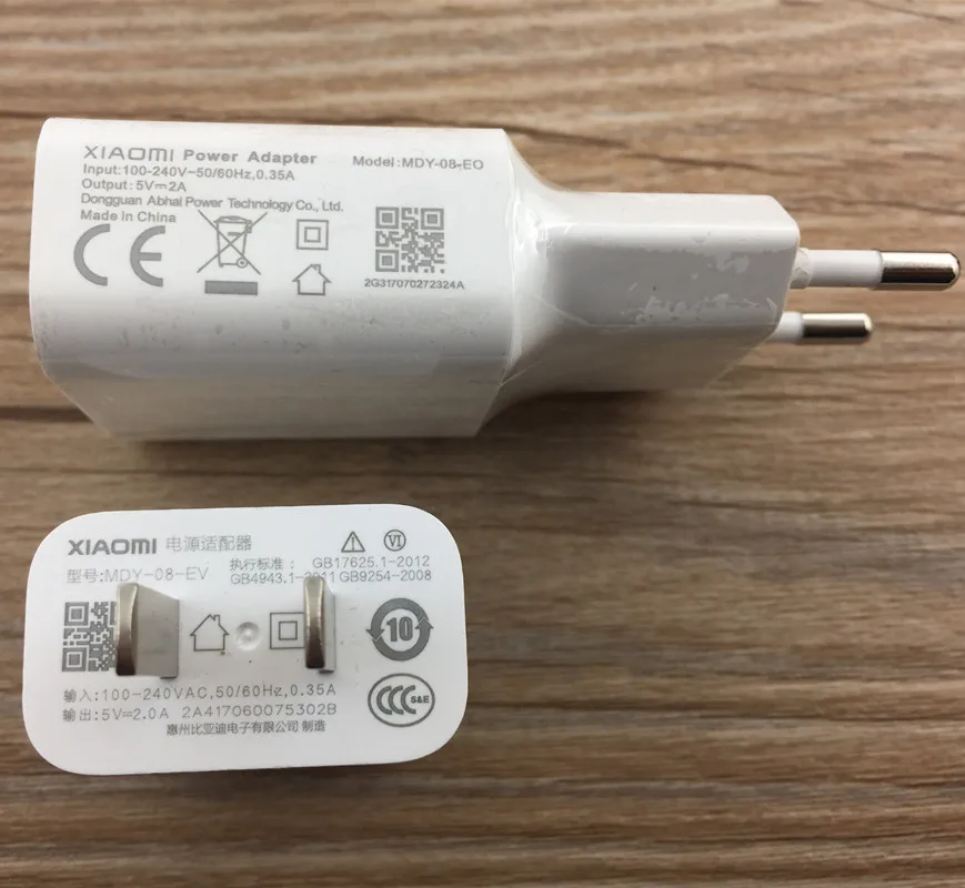 Быстрое зарядное устройство XIAOMI 5V2A QC2.0 EU US USB 10 Вт адаптер Micro Дата кабель для Mi 3S 4 4X