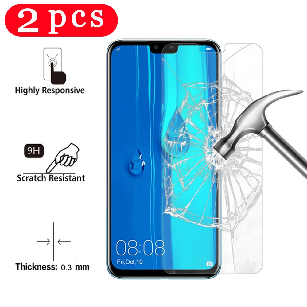 2 шт закаленное стекло для huawei y5 lite y6 y7 prime pro 2019 2018 защитная пленка на смартфона |