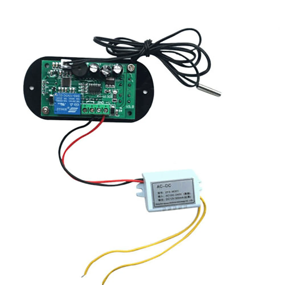 6in1 светодиодный W1308 12V Цифровой термостат Температура сигнализации управления Сенсор метр цифровые термостаты