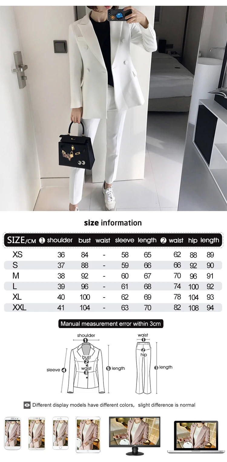 New fashion women pencil pant temperament slim suit comfortable XS-XXL size high quality work style vintage elegant pant suits