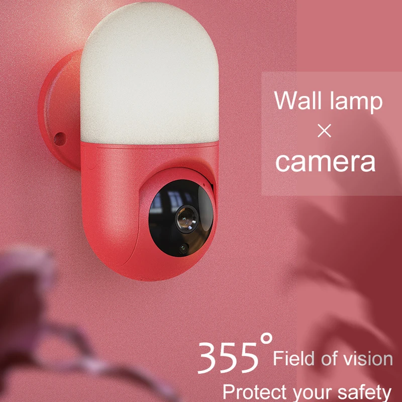 

Smart Home Security Wifi IP Wall Lamp Camera 1080P Wireless CCTV Video Surveillance Camera PIR Detection IR Night Vision Monitor
