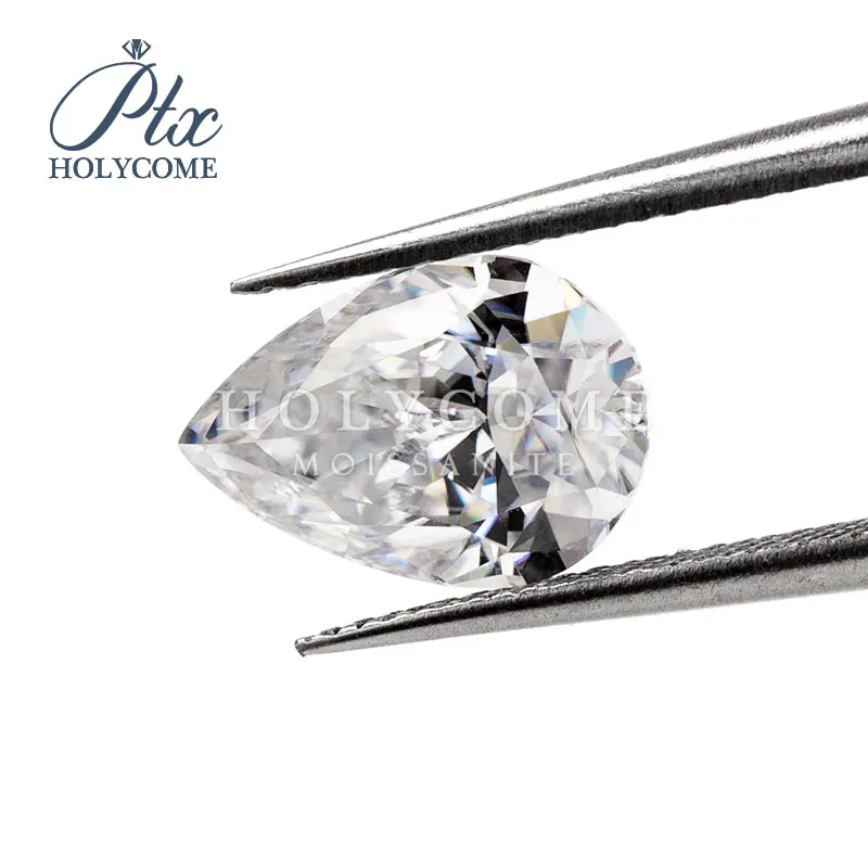 Large size 5ct pear cut colorless 10x15mm moissanite stones diamond gemstones Large size 5ct pear cut colorless 10x15mm moissanite stones diamond gemstones