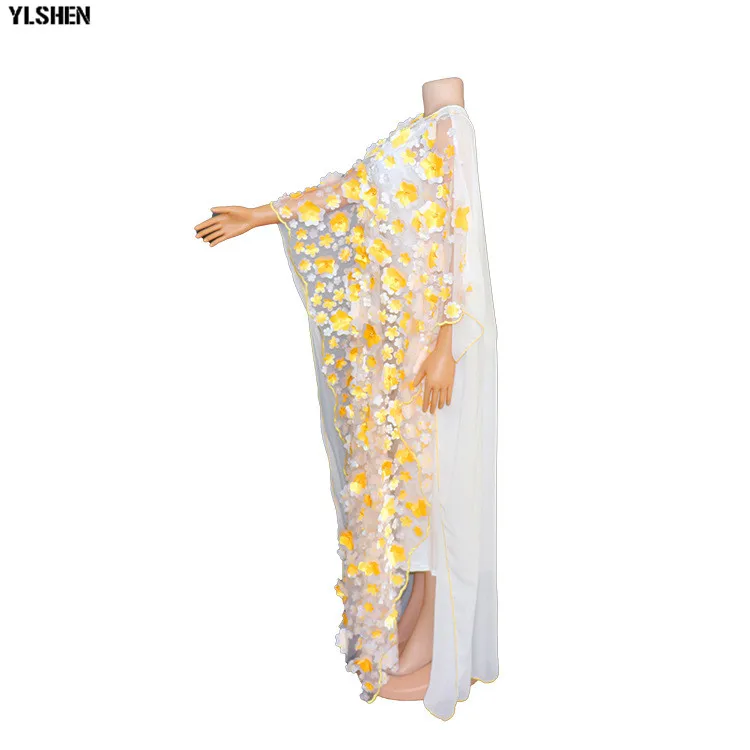 Super Size New African Women's Dashiki Fashion Loose Embroidery Long Dress African Dress For Women African Clothes 09