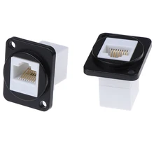 

RJ45 Network Connector Metal Panel Socket d-type Zinc Alloy Mounting Cat6