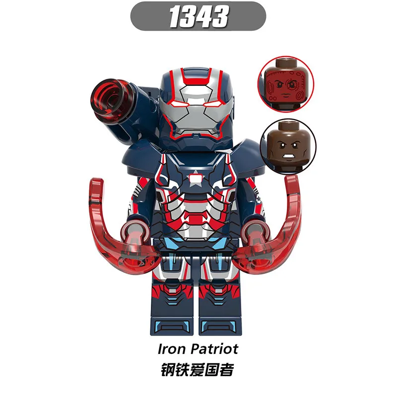 50 шт. Супер Герои Железный человек Mark 17 Mark 33 Mark 43 Марк 45 фигурки, строительные блоки для детей, игрушки X0267 - Цвет: XH1343 50pcs