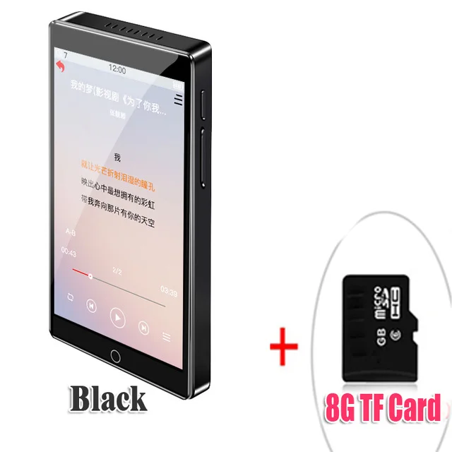 RUIZU H1 Full Touch 4in Screen bluetooth MP3 Player 8GB Music Player With FM Radio Video Player E-book With Built-in Speaker 