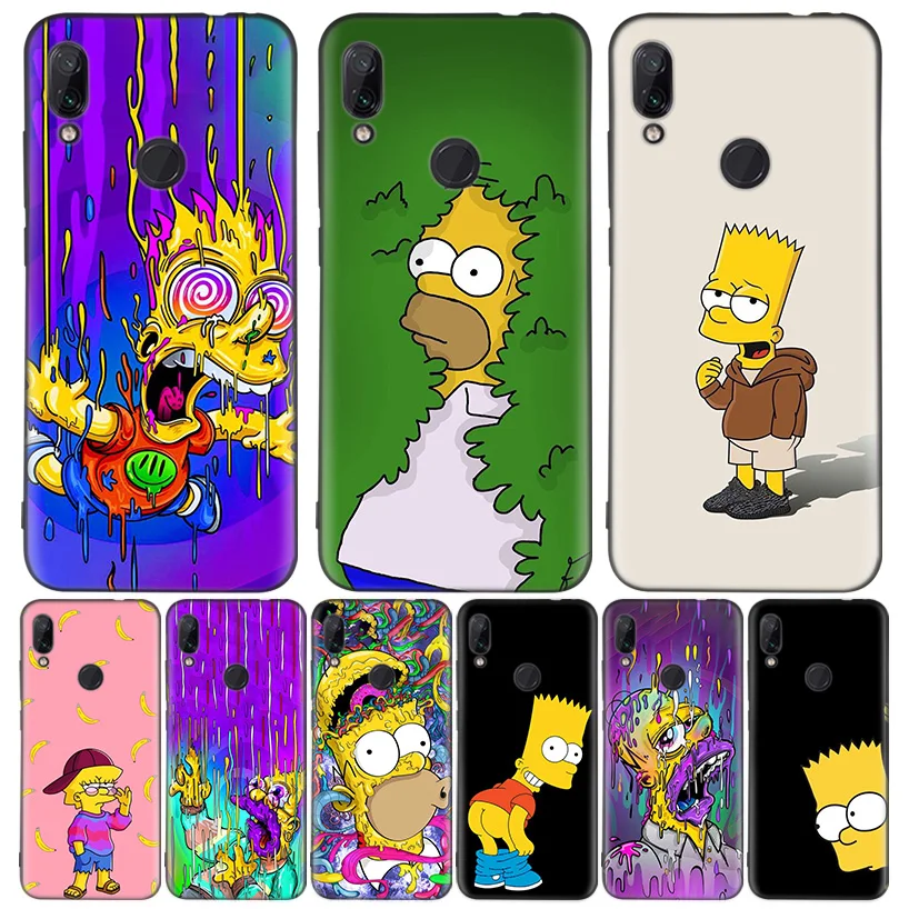 Черный чехол для телефона Homer J.Simpson Xiaomi Redmi Note 8T 10 9S 8 7 8A 7A 6A Mi 9 CC9 K20 Pro Lite Coque|Бамперы| |