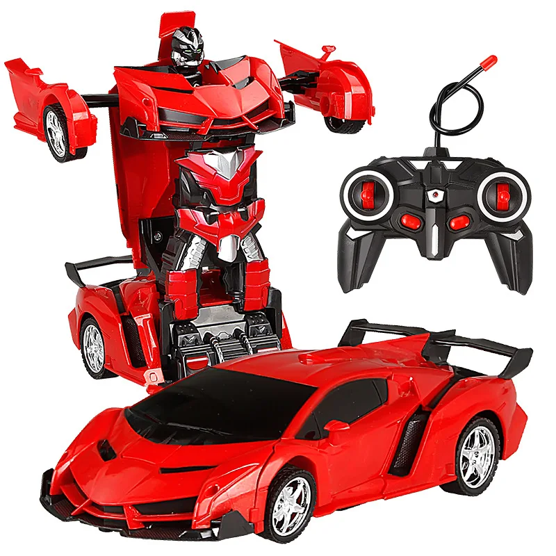 

2 in 1 RC 1:18 Car Toy Transformation Robots Car Driving Vehicle Sports Cars Models Remote Control Car RC Toy Gift for Boys Toys