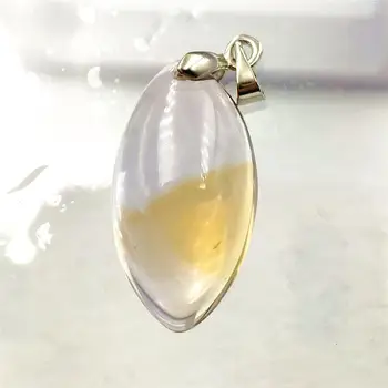 

Genuine Natural Yellow Purple Ametrine Quartz Pendant 29x15x9mm Water Drop Women Men Jewelry Necklace AAAAA