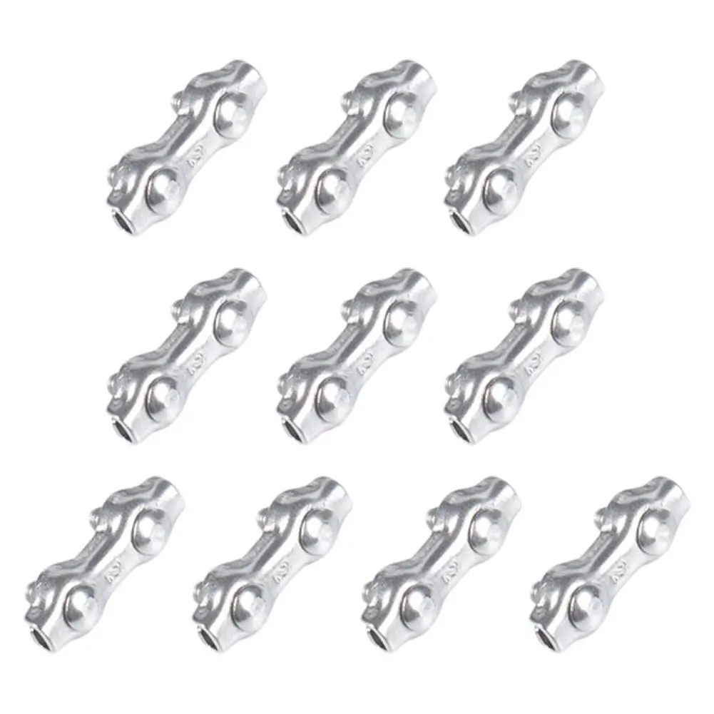 10Pcs 304 Stainless Steel Poly Rope Connector Wires Splicer Wire Connector For Electric Fences Garden Supplies Accessories New