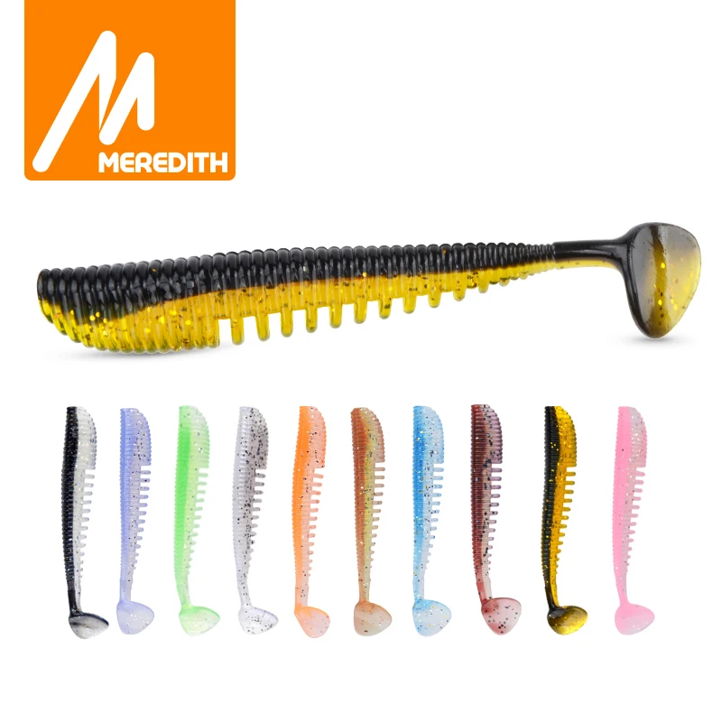 

MEREDITH 5PCS/Lot Awaruna Fishing Lures 9.5cm 5.1g Artificial Baits Wobblers Soft Lures Shad Carp Silicone Fishing Soft Baits