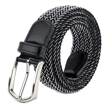 

New Fashion Belt Unisex Alloy Pin Buckle Harajuku All-match Solid Color Dress Jeans Waistband Belt Women Men W