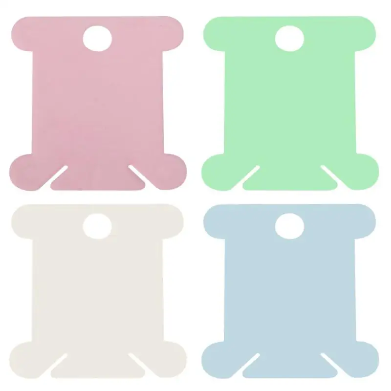 

100pcs Plastic Embroidery Floss&Craft Thread Bobbins for Storage Holder