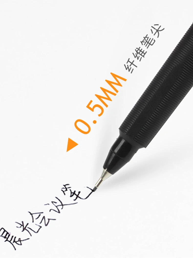 pces assinando caneta linha fina caneta preto vermelho azul fibra caneta chinesa famosa marca