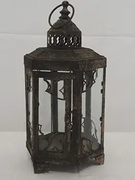 

Lanterna in ferro bianco e marrone