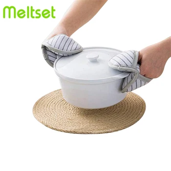 

Linen Straw Woven Round Dining Table Mat Home Kitchen Anti-scalding Insulation Pad Anti-slip Heat Insulation Tea Coasters