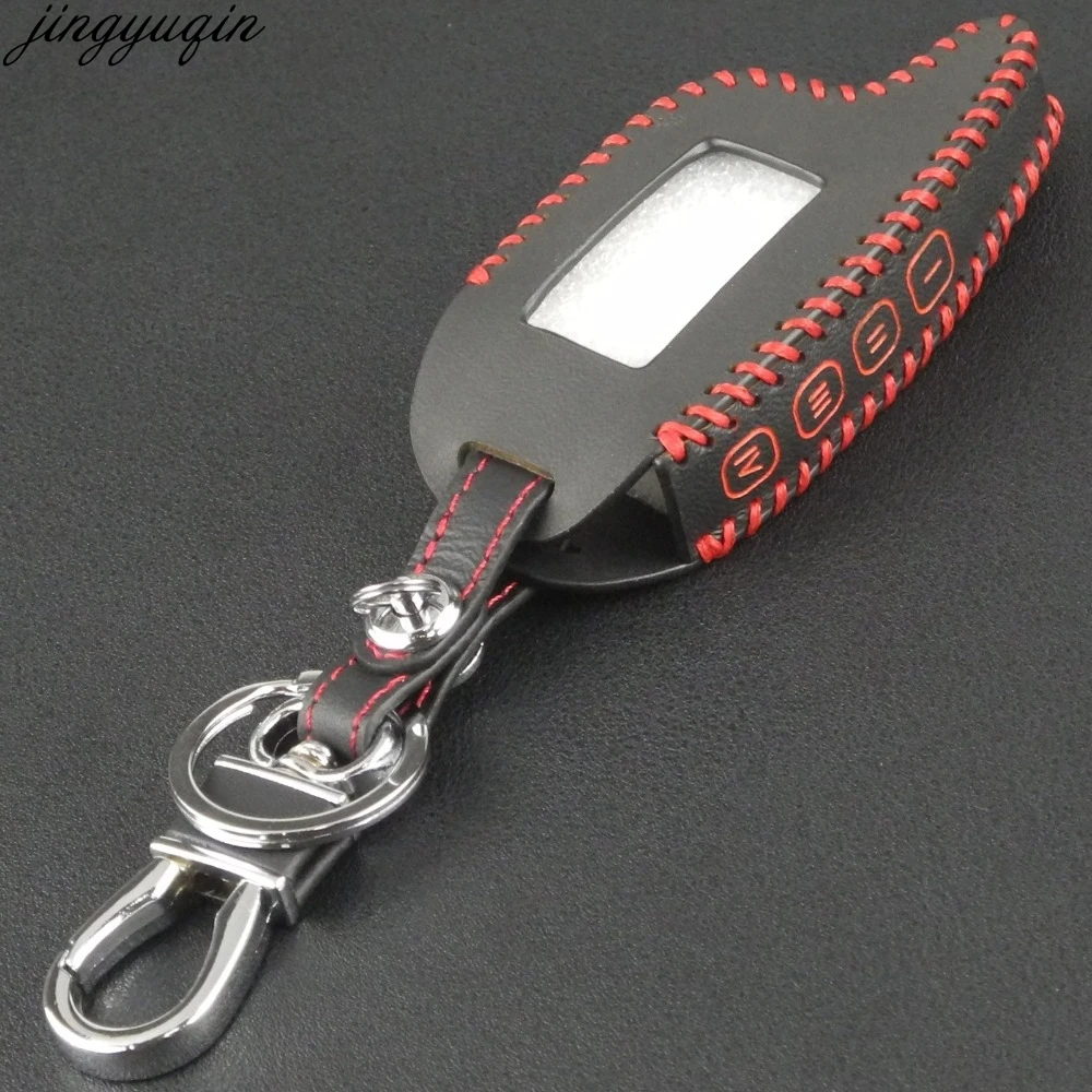 Дистанционный 4 кнопочный ключ автомобиля Чехол Кожаный Брелок чехол для ЖК