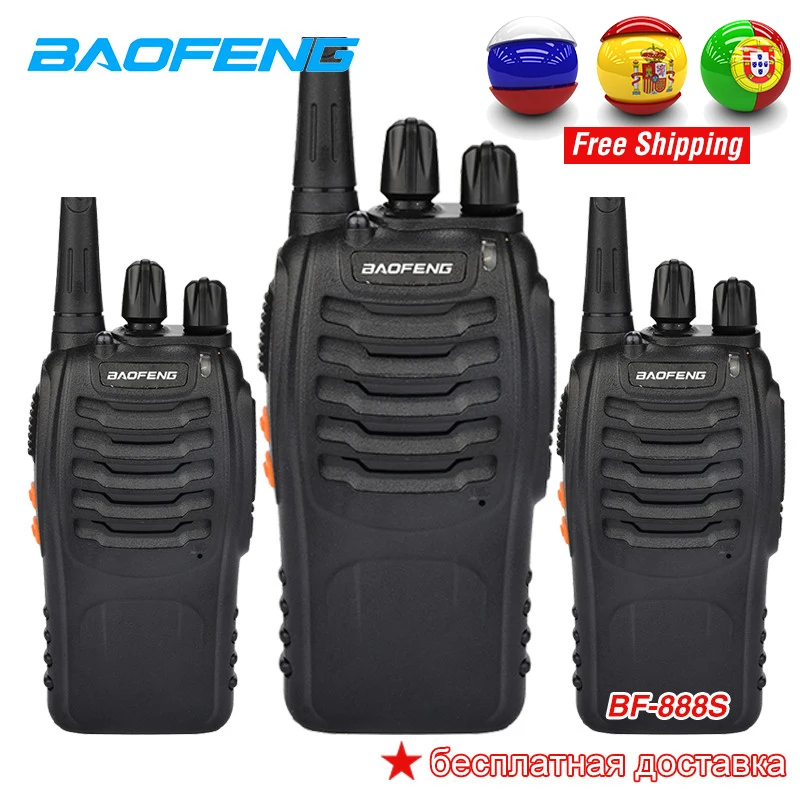 3pcs Baofeng bf-888s Walkie Talkie Dual-band Interphone CB Ham Radio hf Transceiver Portable bf 888s Two Way Radio 10km kulaklk