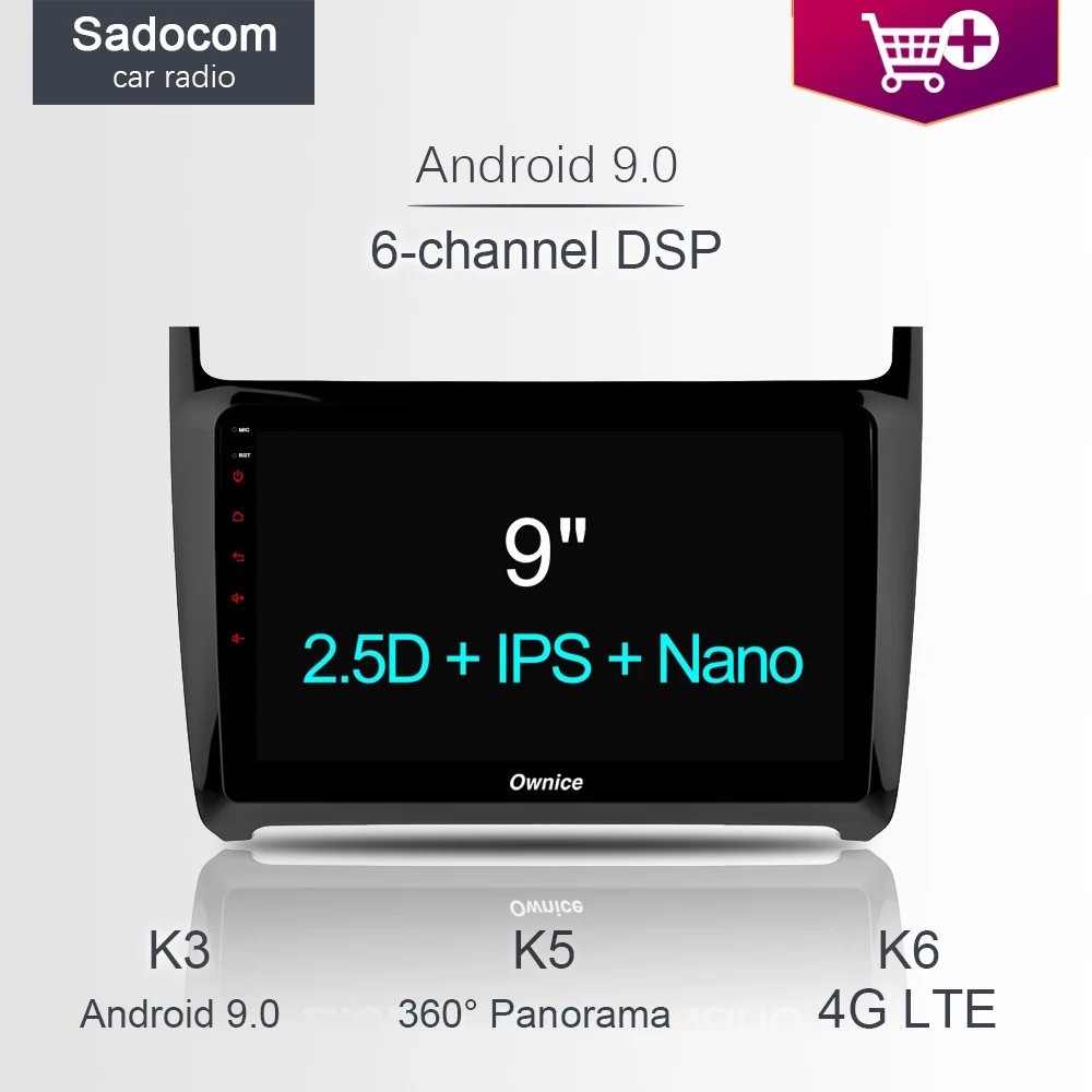 DSP 9&quot 64GB ROM 4GB RAM Car DVD player GPS car Radio 4G LTE OBD2 Android 8.1 For VW POLO GOLF PASSAT CC JETTA TIGUAN TOURAN Bora |