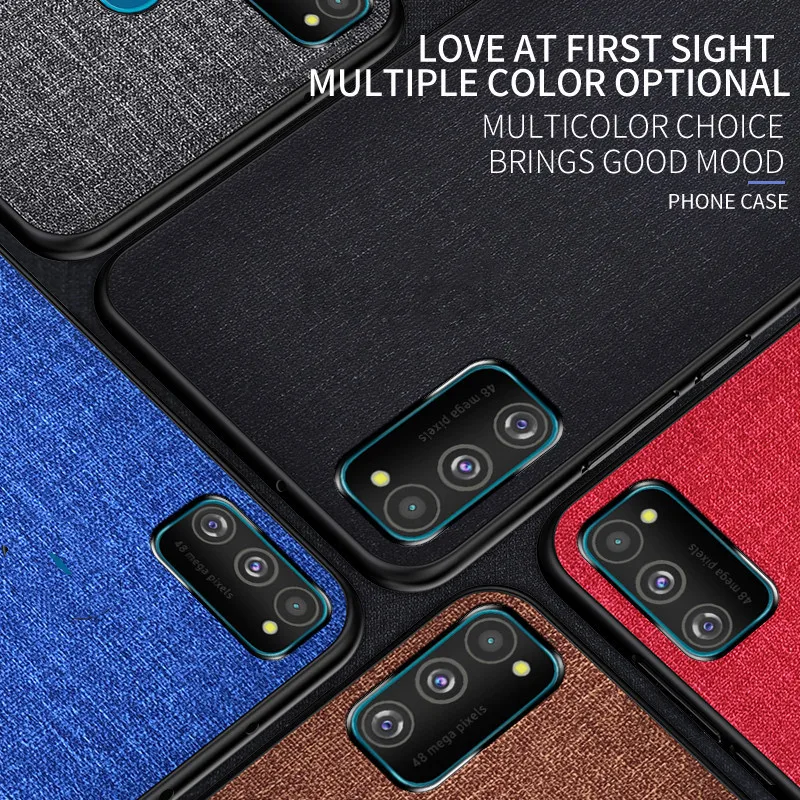 Для samsung Galaxy A51 A71 A81 A91 чехол для телефона бизнес ткань Жесткий ПК Мягкий ТПУ Рамка