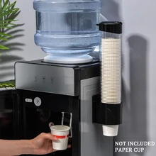 Storage Rack Anti Dust Hotel Party Supplies Adhesive Large Capacity Wall Mounted Office Transparent Cup Dispenser Living Room