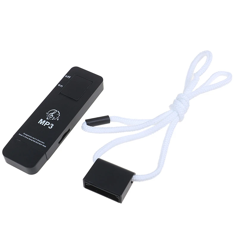 USB Встроенный mp3-плеер, u-диск, mp3-плеер, воспроизводящий музыку без потерь, музыкальный медиаплеер, MP3-плеер, поддержка микро-портативный - Цвет: Черный