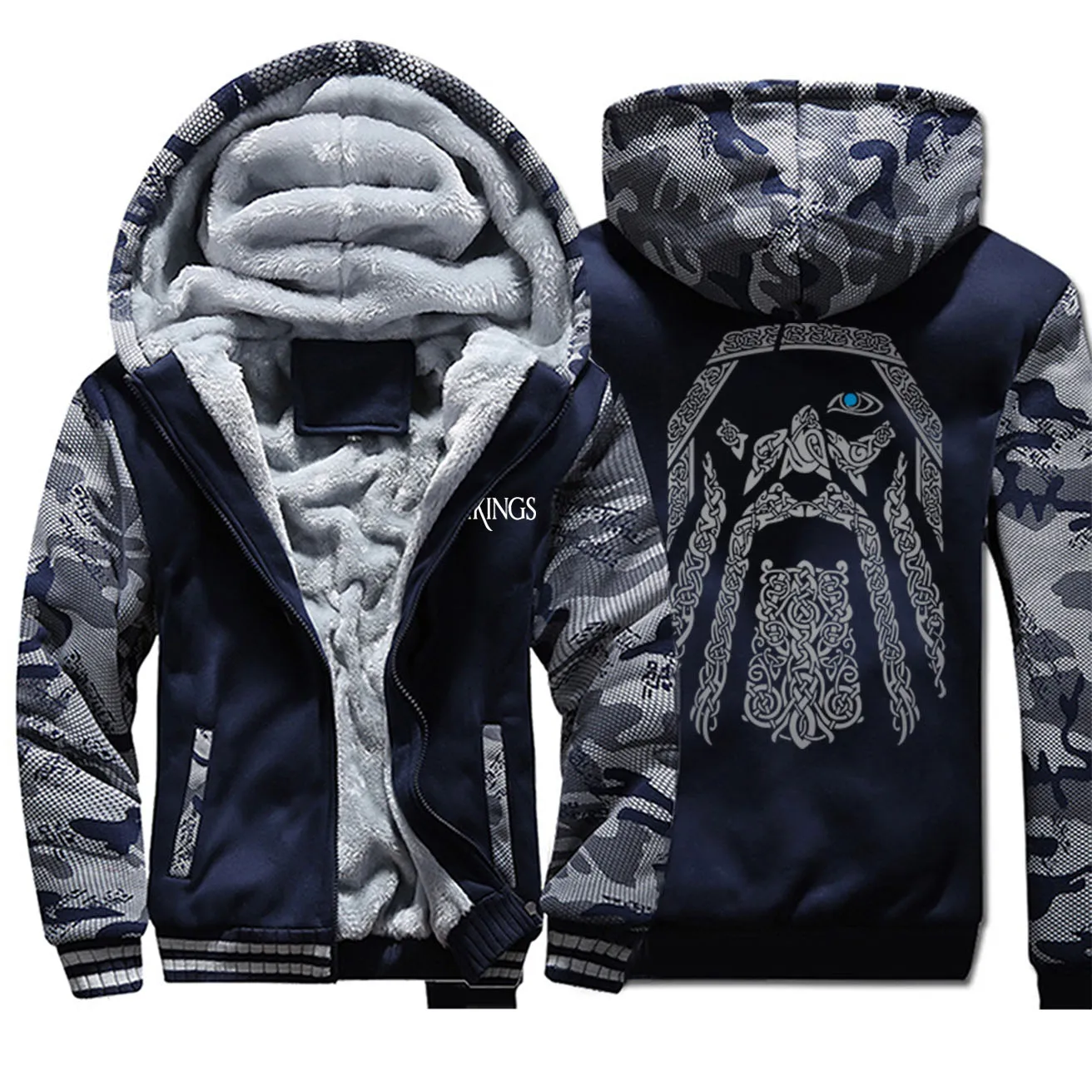 2019 New Odin Vikings Camo Hoodie Men Fashion Viking Sportswear Retro Casual Hip Hop Streetwear Autum Men'S Outwear Coats 2019 New Odin Vikings Camo Hoodie Men Fashion Viking Sportswear Retro Casual Hip Hop Streetwear Autum Men'S Outwear Coats