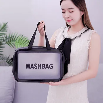 

Mass Hanging Wash Bag Transparent Waterproof Beach Swim Bag Travel Storage Portable Makeup Bag Customizable LOGO