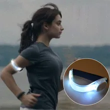 Светодиодная повязка Спортивная светящаяся лента Всегда яркая/быстрая мигающая ходячая ходовая шестерня