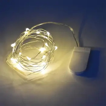 

Starry String Fairy Lights Flashing Mode Firefly Lights with Timer,20 Micro LED on Silver Copper Wire Battery Powered for DIY We