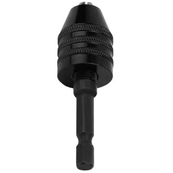 

1pc Keyless Drill Chuck 0.6-8 Mm / 0.3-3.6 Mm Adapter Hex Shank Screwdriver Tool Drill Chuck 1/4 Inch High Quality