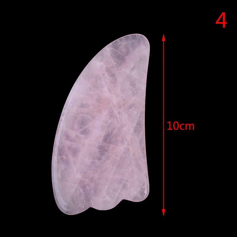 Массажер Gua Sha Jade из розового кварца для лица, массажная доска из камня гуаши, натуральный нефрит, инструмент для массажа, Прямая поставка