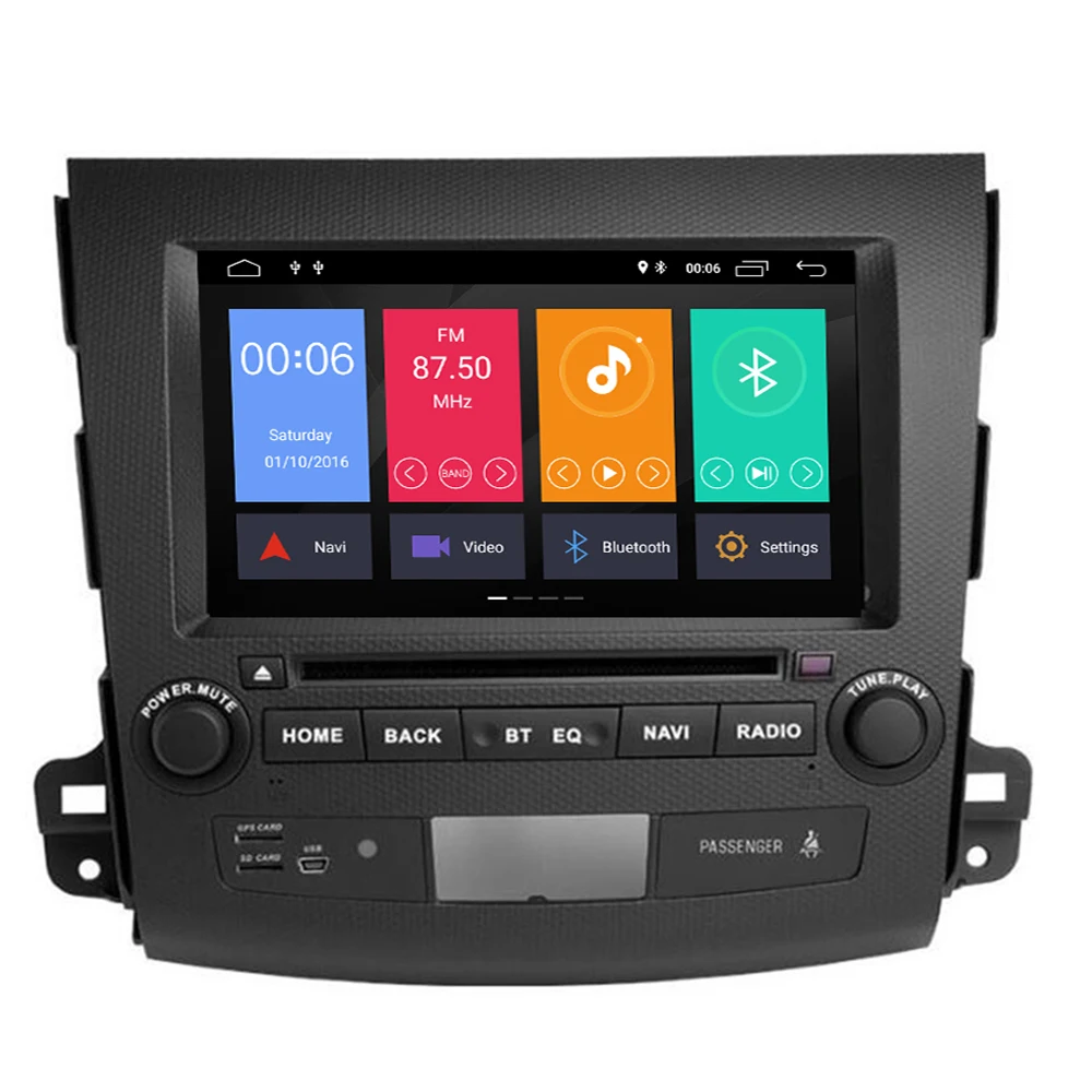 4G+ 64G Android 9,0 4G Автомобильный Радио мультимедийный плеер навигация gps для Mitsubishi Outlander xl 2 2005-2011 2din с DVD 4007
