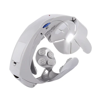 

Head Vibration Massage Easy-Brain Massager Electric Head Massage Relax Brain Acupuncture Points Stress Release Machine Us Plug