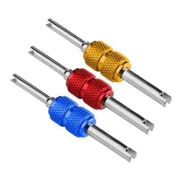 

Garage Tools for Auto Car A/C Air Conditioning Valve Core Remover Tool Wrench Universal Double-head Aluminum Alloy