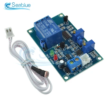 

12V Photoresistor Relay Module Light Brightness Sensor Timer Detection Controller Switch On/Off With Wires For Car Board