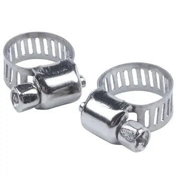 

15 Pcs Stainless Steel 8mm to 12mm Hose Pipe Clamps Clips Fastener