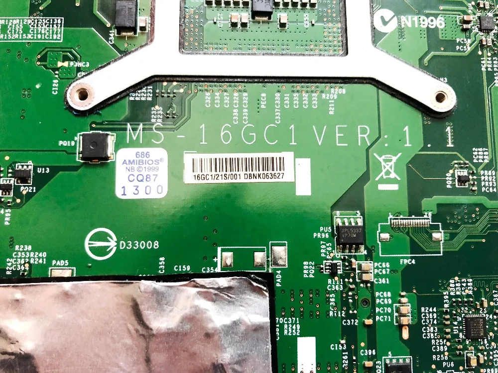 Promo  Original for MSI GE60 laptop motherboard ms-16GC MS-16GC1 VER 1.1 GTX765M tested good free shipping